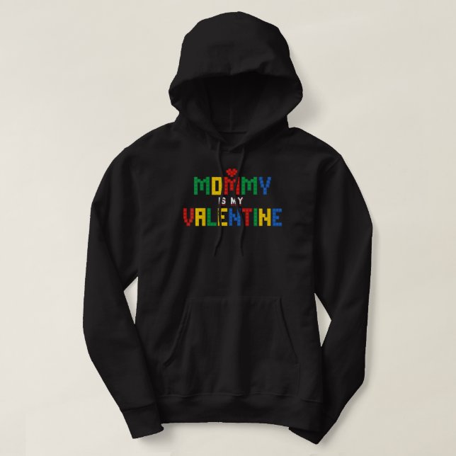 Kids Valentines Day Boys Baby Toddler Valentines D Hoodie (Design Front)