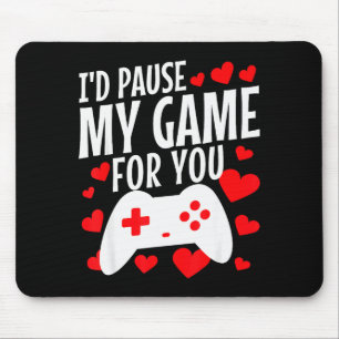 Kids Valentines Day Gamer Gift - Funny Game Lover Mouse Mat