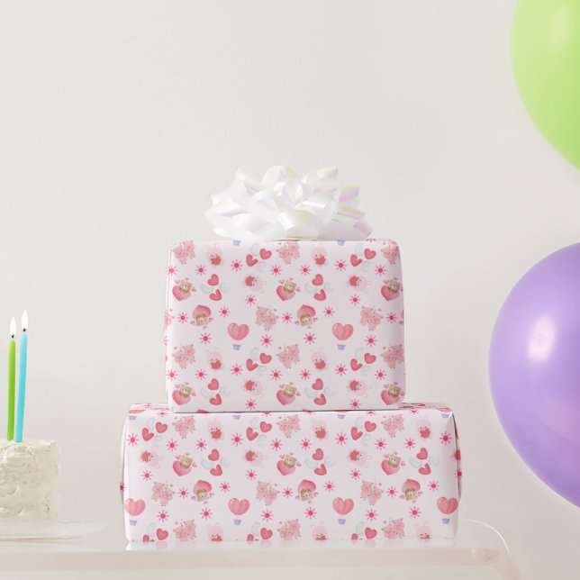 Kids Valentine's Day Wrapping Paper (Party Gifts)
