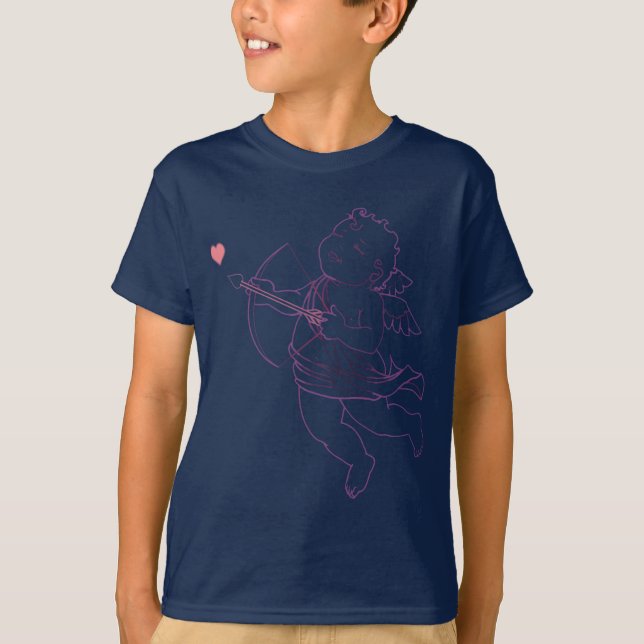 Kid's Valentine's T-Shirt Cupid Love Shirt Custom (Front)