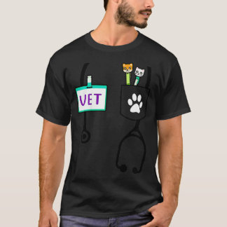 Kids Veterinarian Costume Gift Boys Girls Kids Ani T-Shirt