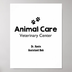 Kids Veterinarian Play Sign Play Room Art