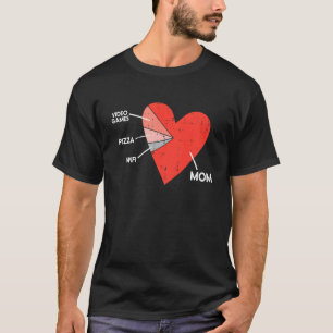 Kids Video Games Pizza Wifi Mum Heart Kid Baby Boy T-Shirt