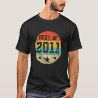 Kids Vintage 2011 11th Birthday  Best Of 2011 Retr
