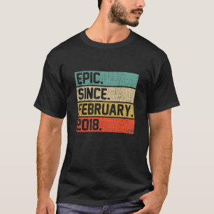 Kids Vintage Boys Girls 4Th Birthday Epic Since Fe T-Shirt
