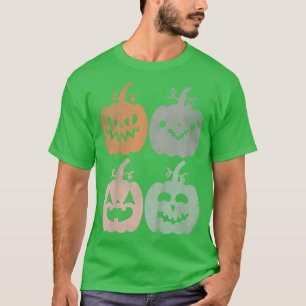 Kids Vintage Halloween Retro Groovy Cutest Pumpkin T-Shirt