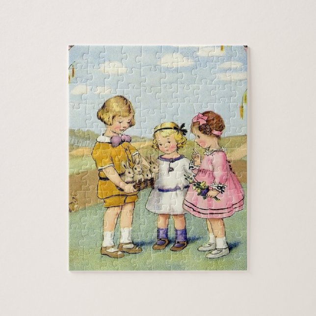 Kids Vintage Jigsaw Puzzle (Vertical)