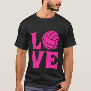 Kids Volleyball Apperal I Love Volleyball For Gi T-Shirt