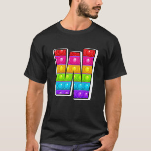 Kids W Cutest Capital Letter W Alphabet Poppin Ki T-Shirt