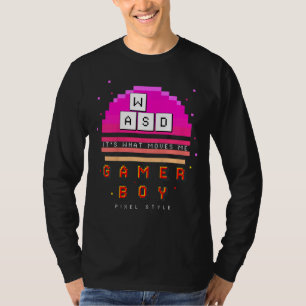 Kids Wasd It's What Moves Me  Computer Video Games T-Shirt