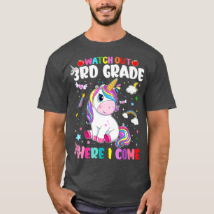 Kids Watch Out 3rd Grade Here I Come Cutes Magical T-Shirt
