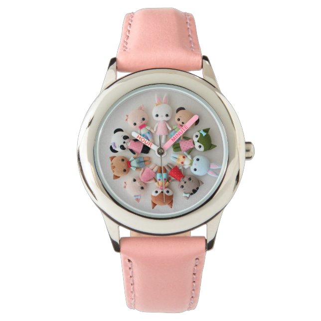 Kids Watches - Stuffed Felt Animals (Front)