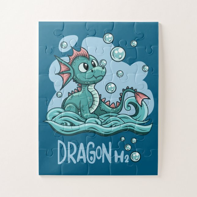 Kid's Water Dragon Puzzle (Vertical)