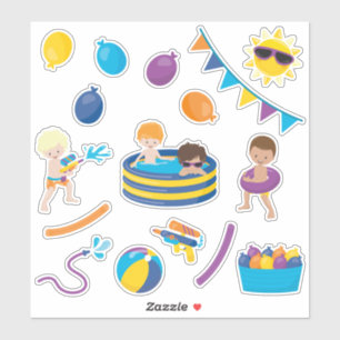 Kids Water Play with Boys