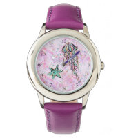 *~* Kids Watercolor Beach Star Fish Jelly Fish Sea