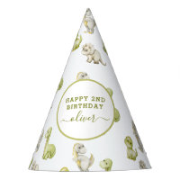 Kids Watercolor Dinosaur Birthday Party