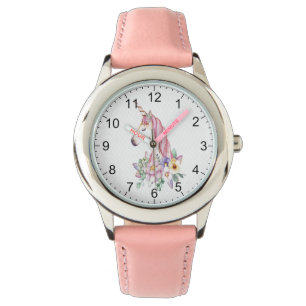 "Kid's Watercolor Unicorn" Watch