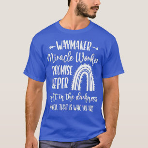 Kids Waymaker Miracle Worker Rainbow, Christian - T-Shirt