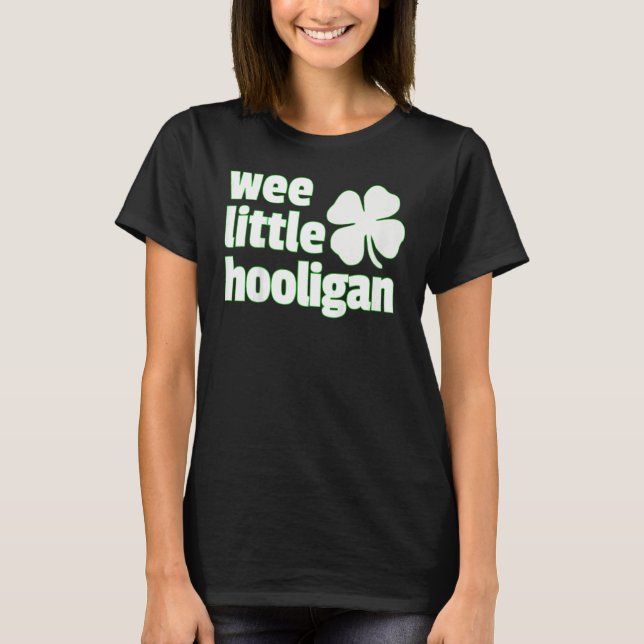 Kids WEE LITTLE HOOLIGAN Kids St. Patrick's Day T-Shirt (Front)