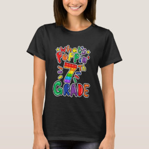 Kids What's Poppin' 7th Grade Of School Push It Po T-Shirt