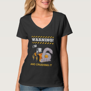 Kids Wheel Loader Children Birthday Child 6th Birt T-Shirt