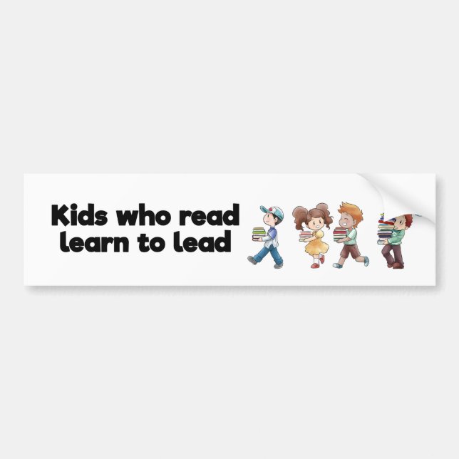 Kids who Read Bumper Sticker (Front)