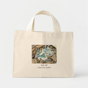 Kids will Save the World! tote bags Beach Ocean