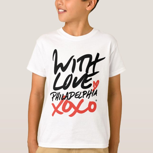 Kid's With Love, Philadelphia XOXO T-Shirt (Front)