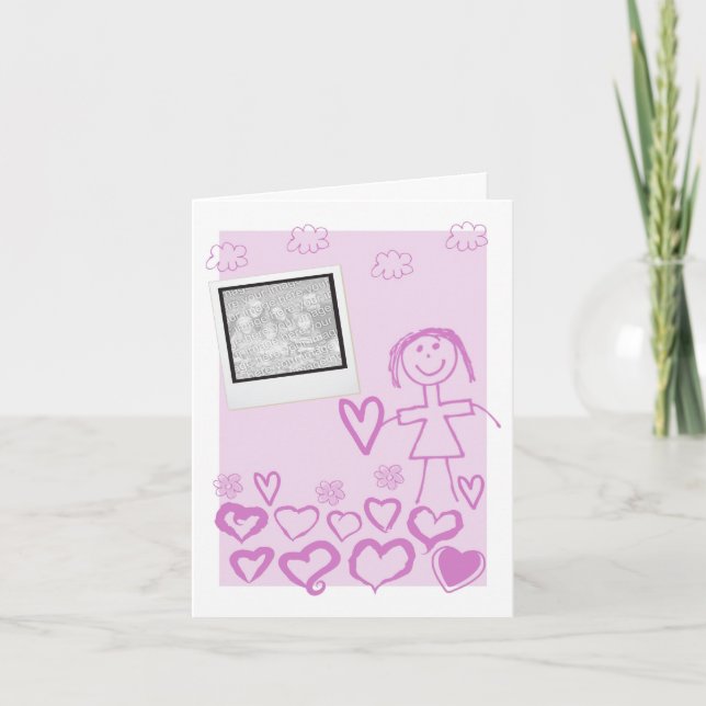 Kids with Photo Valentine's Day Card (Front)