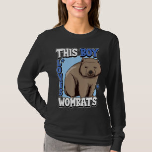 Kids Wombat Quote Australia This Boy Loves Wombats T-Shirt