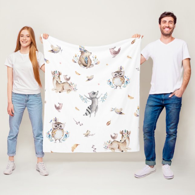 Kids Woodland Animal Blankets (In Situ)