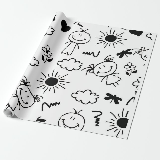 Kids Wrapping Paper (Unrolled)