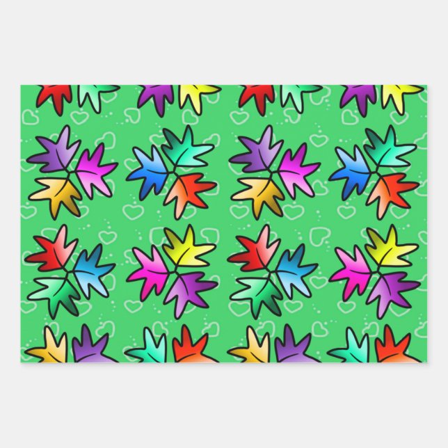 Kids wrapping paper of  heartstopper leaves  (Front)