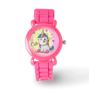 kids wristwatch unicorn design
