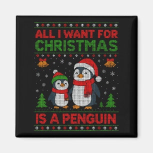Kids Xmas Tee, All I Want For Christmas Is A Pengu Magnet