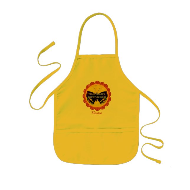 Kid's Yellow Circle Apron  $16.95 (Front)