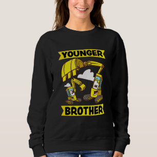 Kids Younger Brother 2023 Digger Excavator Dredger Sweatshirt