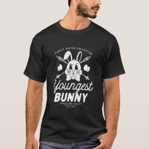 Kids Youngest Bunny Matching Family Outfit Easter T-Shirt