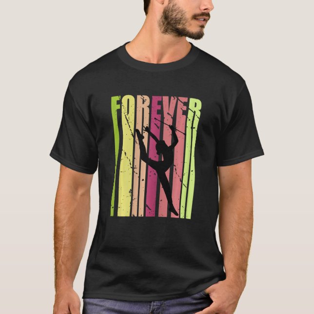 Kids Youth Forever Rhythmic Gymnastics Sayings Quo T-Shirt (Front)
