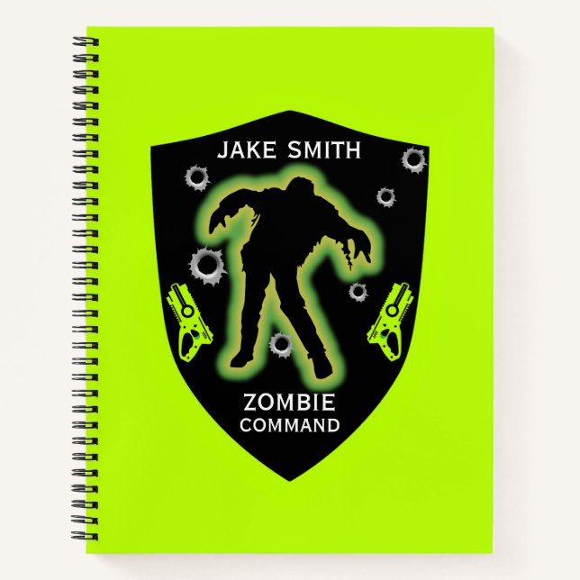 Kids Zombie Party Notebook (Front)