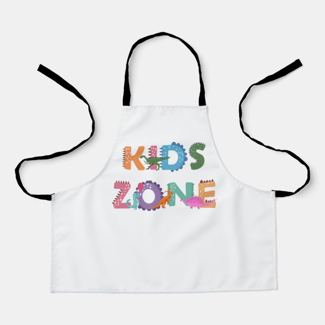 Kids Zone Dinosaurs Apron (Front)
