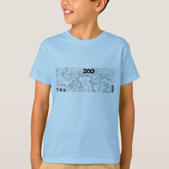 Kids Zoo Cartoon Animals T Shirts | Zazzle.co.uk