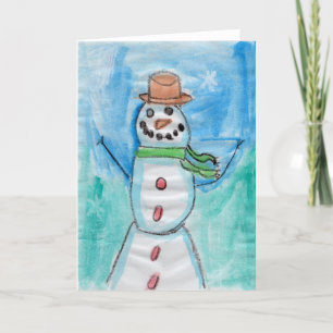 KidsArt fo CHOC - Snowman Happiness Thank You Card