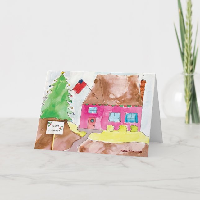 KidsArt for CHOC - Home for the Holidays Thank You Card (Front)