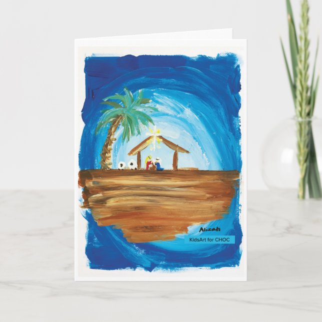 KidsArt for CHOC - Peace on Earth Thank You Card (Front)