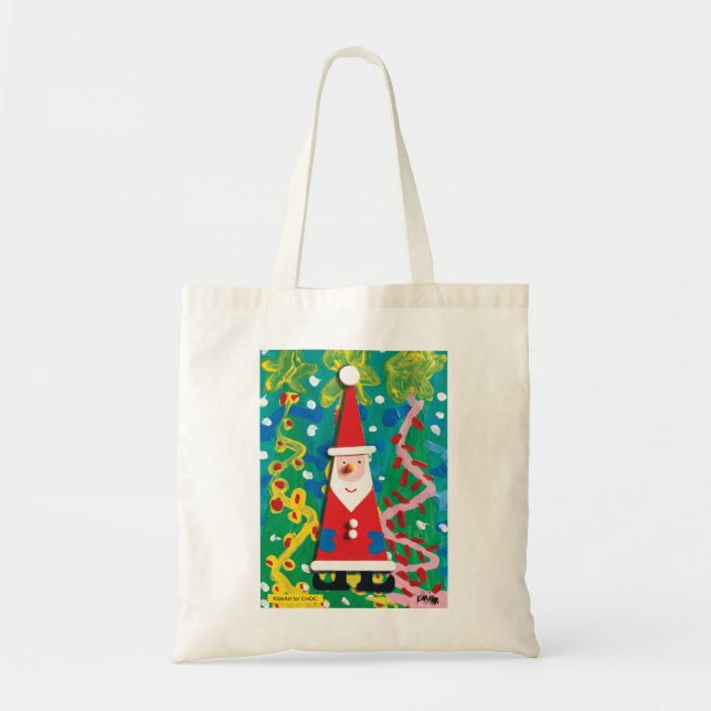 KidsArt for CHOC - Santa's Winter Wonderland Tote Bag (Front)