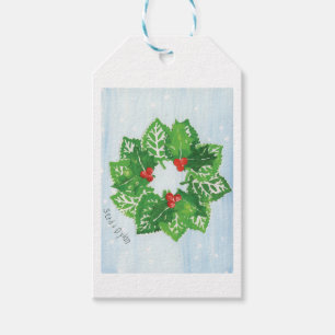 KIdsArt for CHOC - Wreath of Leaves Gift Tags