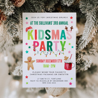 Kidsmas Christmas Party Invitation