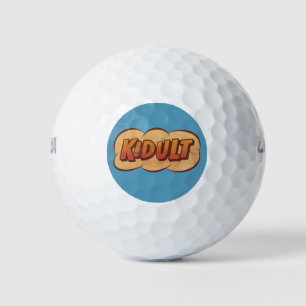 KIDULT - An Adult who is a Kid at heart - Cartoon  Golf Balls