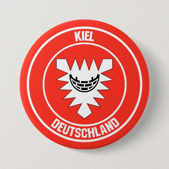 Kiel Round Emblem 7.5 Cm Round Badge (Front)